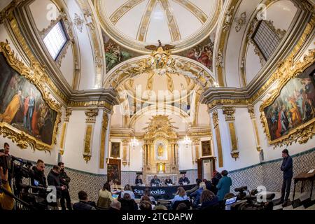 Valencia, 14.02.2018. Präsentation der Kommunionkapelle der Kirche San Nicolás. Foto: Mikel Ponce ARCHDC. Quelle: Album / Archivo ABC / Mikel Ponce Stockfoto