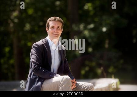 Madrid, 07.08.2018. Interview Mit Pablo Casado. Foto: Maya Balanya Archdc. Quelle: Album / Archivo ABC / Maya Balanya Stockfoto