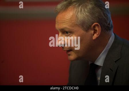 Madrid, 04.05.2018. Interview mit Bruno Le Maire, Wirtschaftsminister Frankreichs. Foto: Ángel de Antonio ARCHDC. Quelle: Album / Archivo ABC / Ángel de Antonio Stockfoto