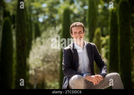 Madrid, 07.08.2018. Interview Mit Pablo Casado. Foto: Maya Balanya Archdc. Quelle: Album / Archivo ABC / Maya Balanya Stockfoto