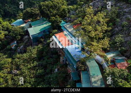 Der Weg zur Parfümpagode in Vietnam Stockfoto