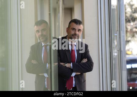 Barcelona, 03.06.2018. Interview mit dem ehemaligen Stadtrat Santi Vila. Foto: Inés Baucells ARCHDC. Quelle: Album / Archivo ABC / Inés Baucells Stockfoto