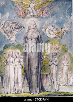 William Blake Melancholy 1816-1820. Stockfoto