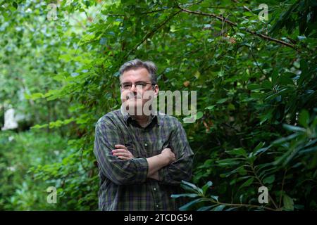 Barcelona, 09.05.2018. Interview mit dem Schriftsteller Sergi Pamies. Foto: Inés Baucells Archdc. Quelle: Album / Archivo ABC / Inés Baucells Stockfoto