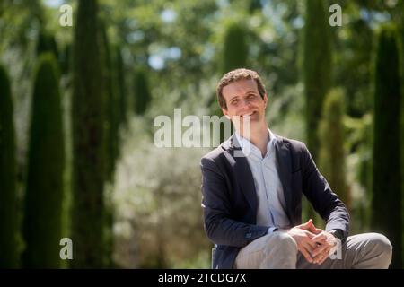 Madrid, 07.08.2018. Interview Mit Pablo Casado. Foto: Maya Balanya Archdc. Quelle: Album / Archivo ABC / Maya Balanya Stockfoto