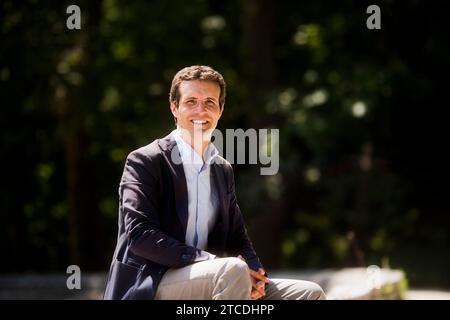 Madrid, 07.08.2018. Interview Mit Pablo Casado. Foto: Maya Balanya Archdc. Quelle: Album / Archivo ABC / Maya Balanya Stockfoto