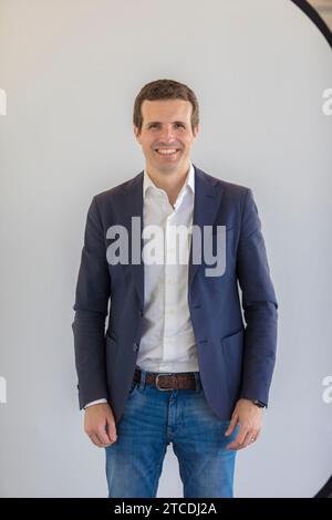 Alicante, 22.06.2018. Pablo Casado, Stellvertreter der Cortes Genrales für Ávila und Stellvertretender Generalsekretär für Kommunikation der PP. Kandidat für den Vorsitz der Volkspartei. Foto: Juan Carlos Soler. ARCHRDC. Quelle: Album / Archivo ABC / Juan Carlos Soler Stockfoto