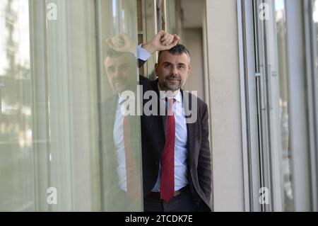 Barcelona, 03.06.2018. Interview mit dem ehemaligen Stadtrat Santi Vila. Foto: Inés Baucells ARCHDC. Quelle: Album / Archivo ABC / Inés Baucells Stockfoto