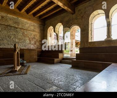 Crots, Frankreich - 17. Juni 2022: Abtei Notre-Dame de Boscodon (1132). Stockfoto