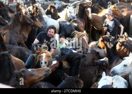 Sabucedo (Pontevedra), 07.08.2018. Rapa Das Bestas. Foto: Miguel Muñiz Archdc. Quelle: Album / Archivo ABC / Miguel Muñiz Stockfoto