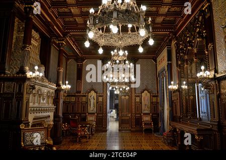 Stephanssaal, Budapester Historisches Museum, Budaer Burg, Budapest, Ungarn, Europa Stockfoto