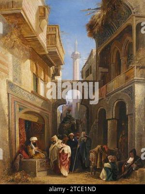 William James Müller (1812–1845) – Straßenszene in Kairo Stockfoto