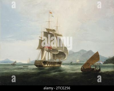 William john huggins, das Schiff Sir david scott auf der Entr112845). Stockfoto