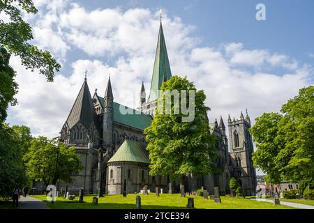 Nidaros Kathedrale in Trondheim, Norwegen Stockfoto