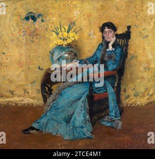 William Merritt Chase – Porträt von Dora Wheeler Stockfoto