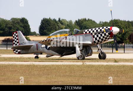 Ein nordamerikanischer TF-51D Mustang in Sywell England Stockfoto