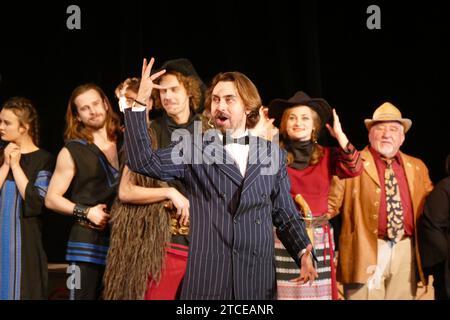 Ivano Frankivsk, Ukraine. September 2016. Der verdiente Künstler der Ukraine, Schauspieler und Regisseur Oleksii Hnatkowskyi tritt auf der Bühne im Ivan Franko Iwano-Frankiwsk Nationalen Akademischen Theater in Iwano-Frankiwsk, Ukraine, auf diesem Foto auf. KEINE VERWENDUNG RUSSLAND. KEIN NUTZEN WEISSRUSSLAND. (Foto: Ukrinform/NurPhoto) Credit: NurPhoto SRL/Alamy Live News Stockfoto