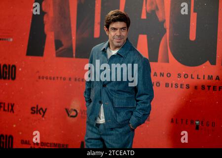 Rom, Italien. Dezember 2023. Pierfrancesco Favino nimmt am 11. Dezember 2023 am Fotogespräch für den Film Adagio im Space Moderno in Rom Teil. (Foto: Luca Carlino/NurPhoto)0 Credit: NurPhoto SRL/Alamy Live News Stockfoto