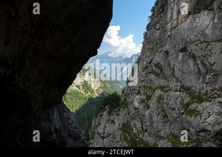 Saugasse, Kärlingerhaus, Nationalpark Berchtesgaden im Herbst Stockfoto