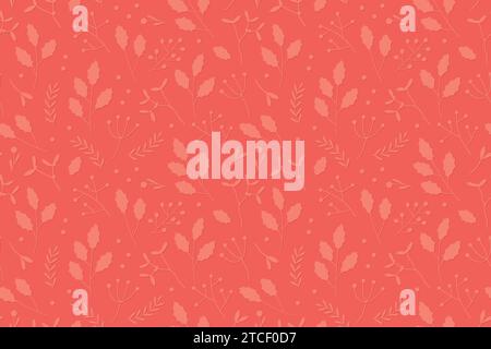 Winter, weihnachten nahtlose Natur Muster mit floralen Elementen Vektor Illustration Stock Vektor