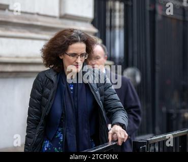 London, Großbritannien. Dezember 2023. Theresa villiers verlässt No 10 Downing Street Credit: Richard Lincoln/Alamy Live News Stockfoto