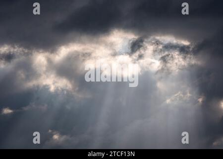 Sturmwolken über Koreatown, Los Angeles Stockfoto