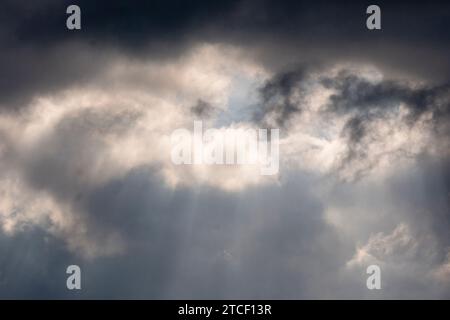 Sturmwolken über Koreatown, Los Angeles Stockfoto