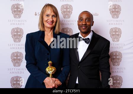 Jan-Willem Breure – Oscar-Gewinnerin Anne Dudley – Septimius Awards 2023 Roter Teppich Stockfoto