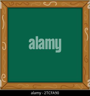 Isolierter Vektor für leeres grünes Schwarzes Schwarzes Brett Stock Vektor