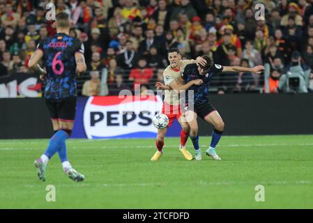 Frankreich. Dezember 2023. © PHOTOPQR/VOIX DU NORD/COURBE ; 12/12/2023 ; NO DAM Lens le 12/12/2023 ; Foot ligue des Champions RC Lens/Sevilla FC au Stade Bollaert. Quelle: MAXPPP/Alamy Live News Stockfoto