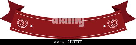 Isolierte leere farbige Banddekoration Vektor Stock Vektor