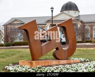 Lynchburg, Virginia - das Hancock Welcome Center auf dem Campus der Liberty University. Die private evangelisch-christliche Universität wurde von Jerr gegründet Stockfoto