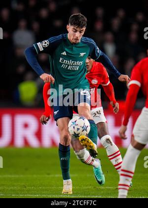 Eindhoven, Niederlande. Dezember 2023. EINDHOVEN, NIEDERLANDE - 12. DEZEMBER: Kai Havertz von Arsenal kontrolliert den Ball während des Spiels der UEFA Champions League Gruppe B zwischen PSV und Arsenal im Phillips Stadion am 12. Dezember 2023 in Eindhoven. (Foto von Rene Nijhuis/Orange Pictures) Credit: Orange Pics BV/Alamy Live News Stockfoto