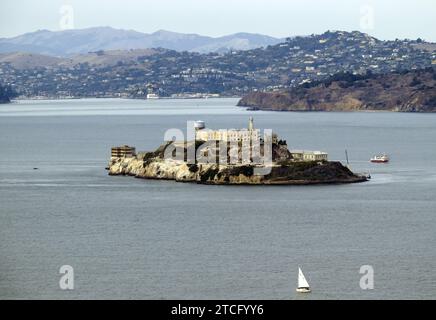 Alcatraz Island und ehemalige Strafkolonie San Francisco Bay, Kalifornien, USA Stockfoto