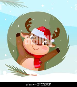 Frohe Weihnachten und ein glückliches neues Jahr Vektorkonzept Stock Vektor