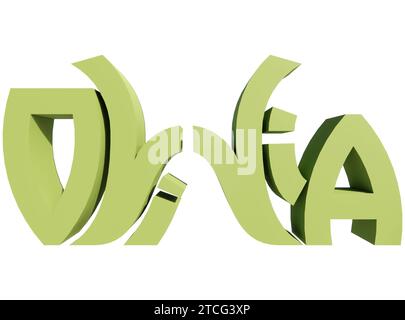 Logo Symbol 3D Namensaufschrift Olivia, geeignet für Kleidung, Schmuck Halsketten, Geburtstagsgeschenke, Verlobungen, Hochzeiten Stockfoto