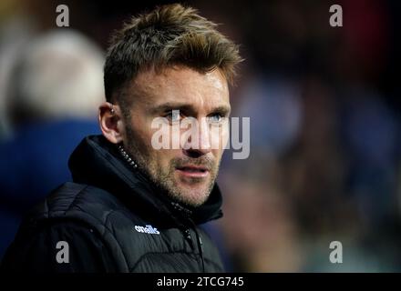 Bristol City Co-Trainer Chris Hogg während des Sky Bet Championship Matches in Ewood Park, Blackburn. Bilddatum: Dienstag, 12. Dezember 2023. Stockfoto