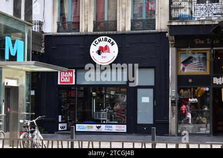 Ladenfront des japanischen Geschäfts „Ichiban“ am Anspach Boulevard im Stadtzentrum von Brüssel Stockfoto