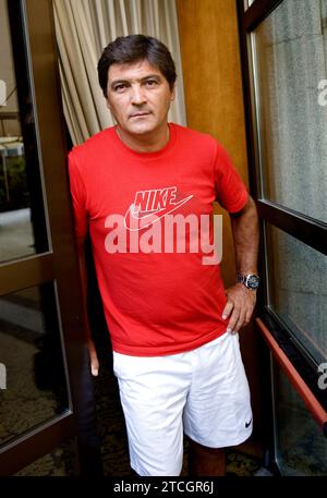 Madrid, 18.09.2008. Interview mit Toni Nadal, Onkel und Trainer des Tennisspielers Rafa Nadal. Foto: Ignacio Gil ARCHDC. Quelle: Album / Archivo ABC / Ignacio Gil Stockfoto