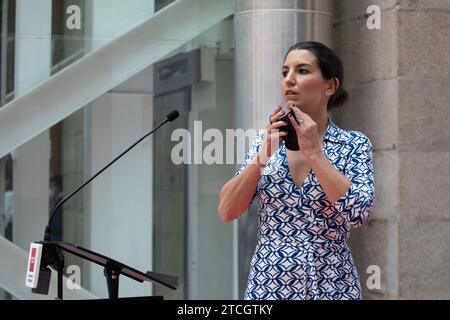 Madrid, 19.06.2021. Isabel Díaz Ayuso übernimmt das Amt der Präsidentin der Gemeinschaft Madrid. Foto: Isabel Permuy. ARCHDC. Quelle: Album / Archivo ABC / Isabel B. Permuy Stockfoto