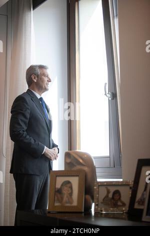 Santiago de Compostela, 10.06.2022. Interview mit Alfonso Rueda, Präsident der Xunta de Galicia. Foto: Miguel Muñiz. ARCHDC. Quelle: Album / Archivo ABC / Miguel Muñiz Stockfoto