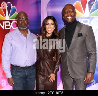 New York City, USA. Dezember 2023. Der Schauspieler Andre Braugher, 61 Jahre alt, starb nach einer kurzen Krankheit am 11. Dezember 2023.------------------------------------------------------------------------------------------- Andre Braugher, Stephanie Beatriz & Terry Crews, die am 23. Januar 2020 im Four Seasons Hotel in New York City, NY, teilnahmen © Steven Bergman/AFF-USA.COM Credit: AFF/Alamy Live News Stockfoto