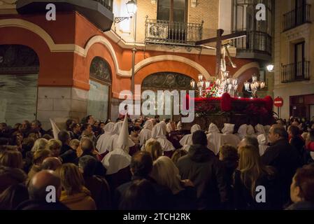 Toledo, 24.03.2016. Karwoche, Karfreitag. Prozession des Christus von La Vega. Foto: Ana Pérez Herrera Archdc. Quelle: Album / Archivo ABC / Ana Pérez Herrera Stockfoto