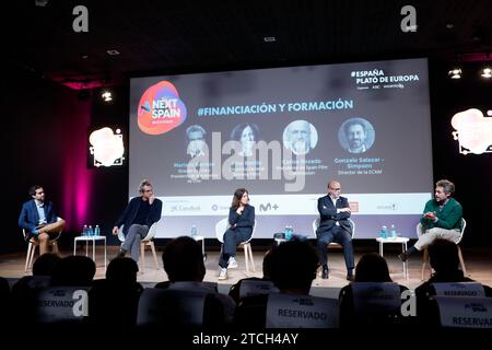 Tres Cantos (Gemeinschaft Madrid), 31.03.2022. Forum dritte Ausgabe von Next Spain 'Spain - Plató de Europa'. Foto: Guillermo Navarro. ARCHDC. Quelle: Album / Archivo ABC / Guillermo Navarro Stockfoto