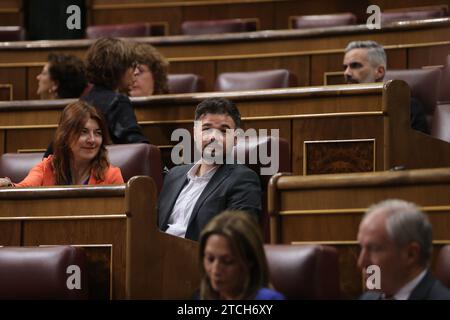 Madrid, 05.12.2022. Plenartagung im Abgeordnetenkongress. Debatte über die von Minister Bolaños verteidigten Änderungen des Gesetzes über die nationale Sicherheit. Foto: Jaime García. ARCHDC. Quelle: Album / Archivo ABC / Jaime García Stockfoto