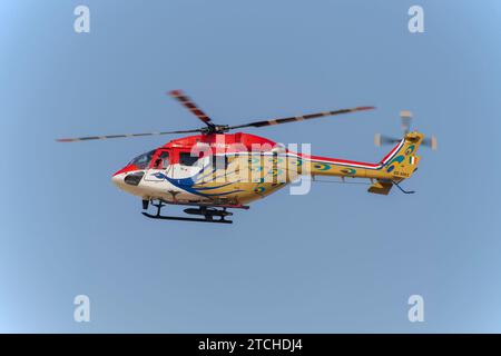 Sarang Display Team auf der Dubai Air Show 2023 in Dubai, VAE Stockfoto