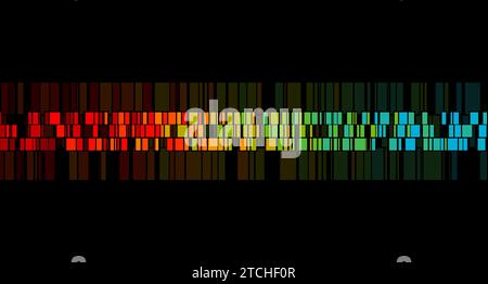 Buntes Mosaik geometrische Rechtecke abstrakter technischer Hintergrund. Vektordesign Stock Vektor