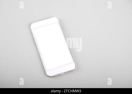 3D-Rendering für Mockup von Mobiltelefonen Stockfoto