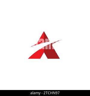 Ein abstraktes Logo einfach. Buchstabe A Symbol. Initialisierung Eines Logos Stock Vektor