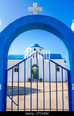 Kleine christliche Kapelle auf der griechischen Insel Kos. Stockfoto
